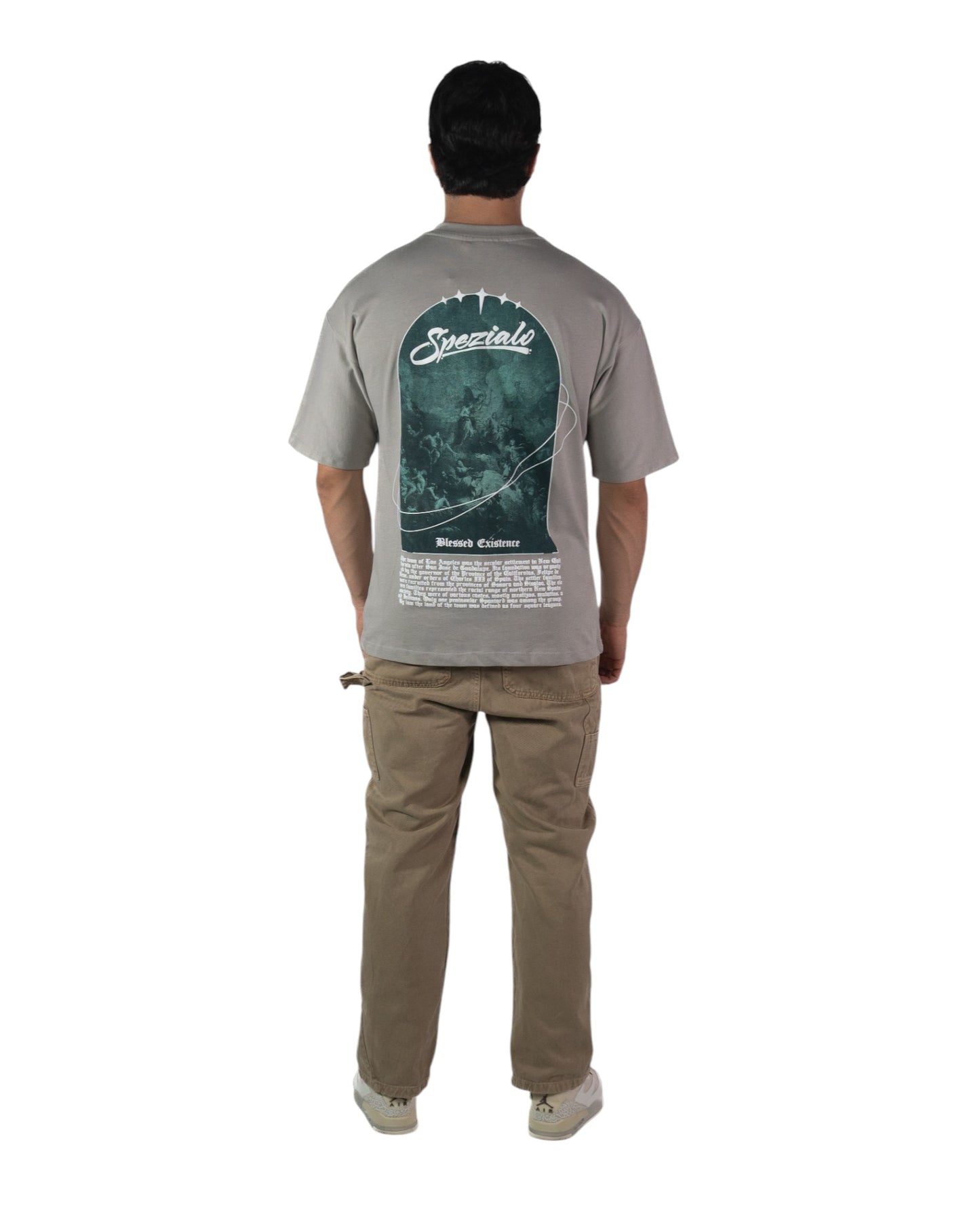 CAMISETA OVERSIZE GRIS EXISTENCE