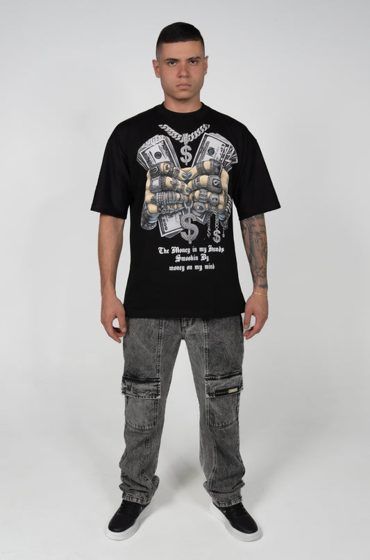 CAMISETA OVERSIZE NEGRA JOYAS