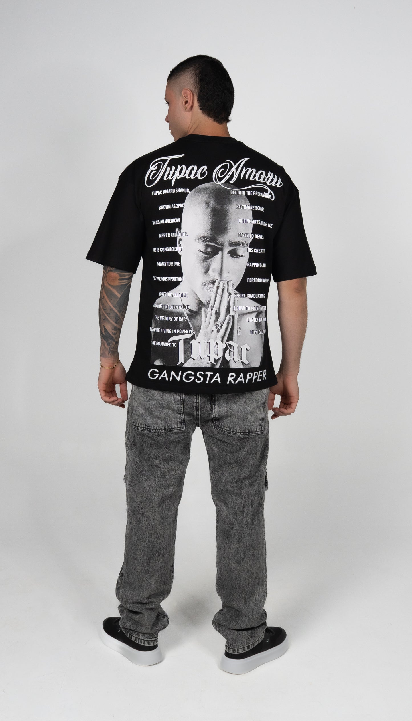CAMISETA OVERSIZE 2PAC GANGSTA