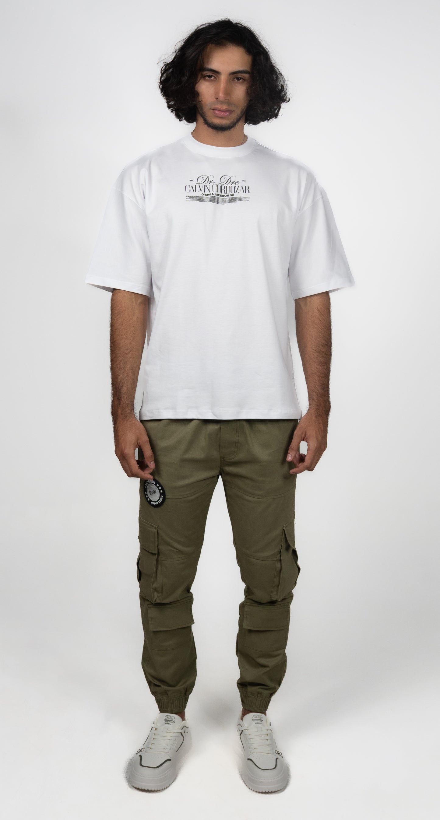 CAMISETA OVERSIZE BLANCO DR. DREE Y SNOOP DOG