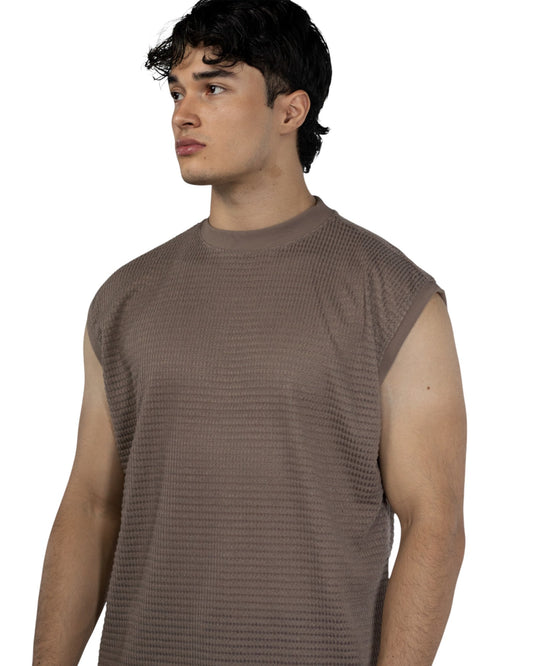 CAMISILLA TEXTURA CAFE