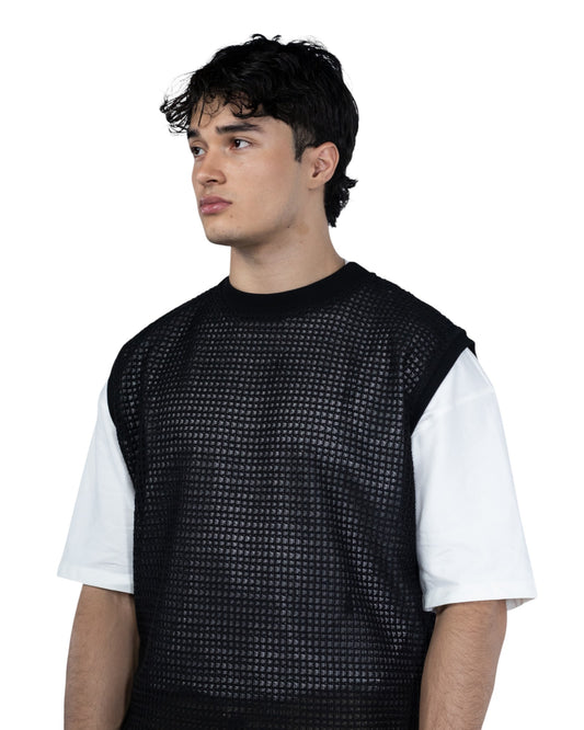 CAMISILLA NEGRA TEXTURA