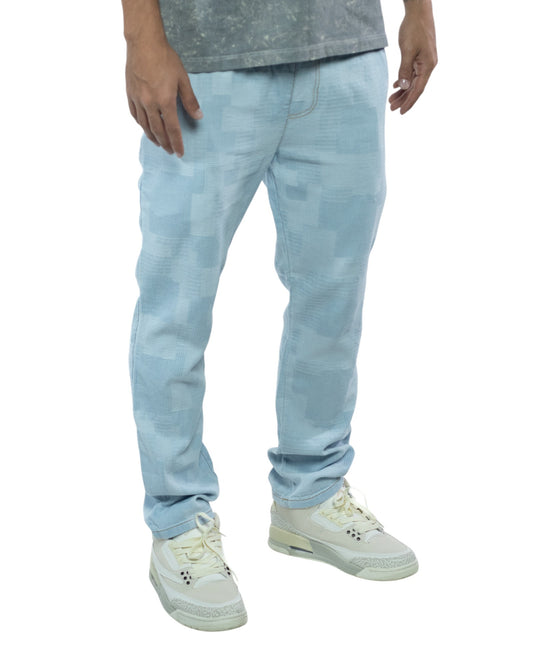 JEAN AZUL CLARO CUADROS