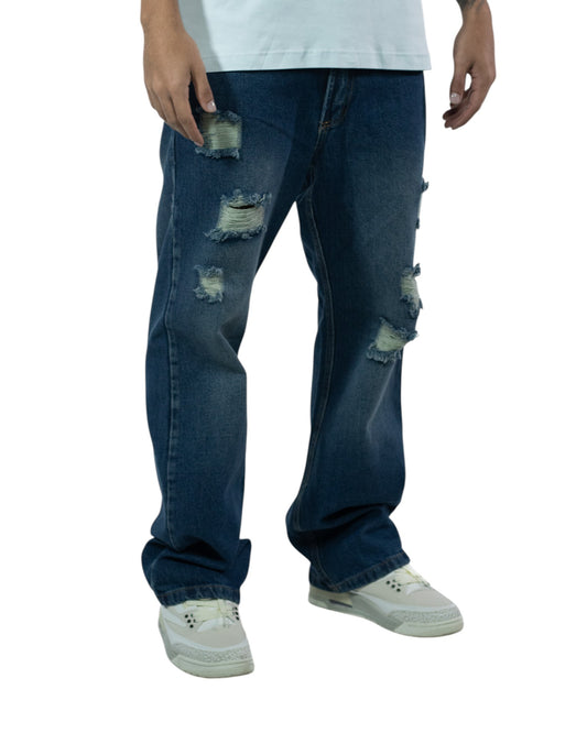JEAN AZUL BAGGY ROTOS