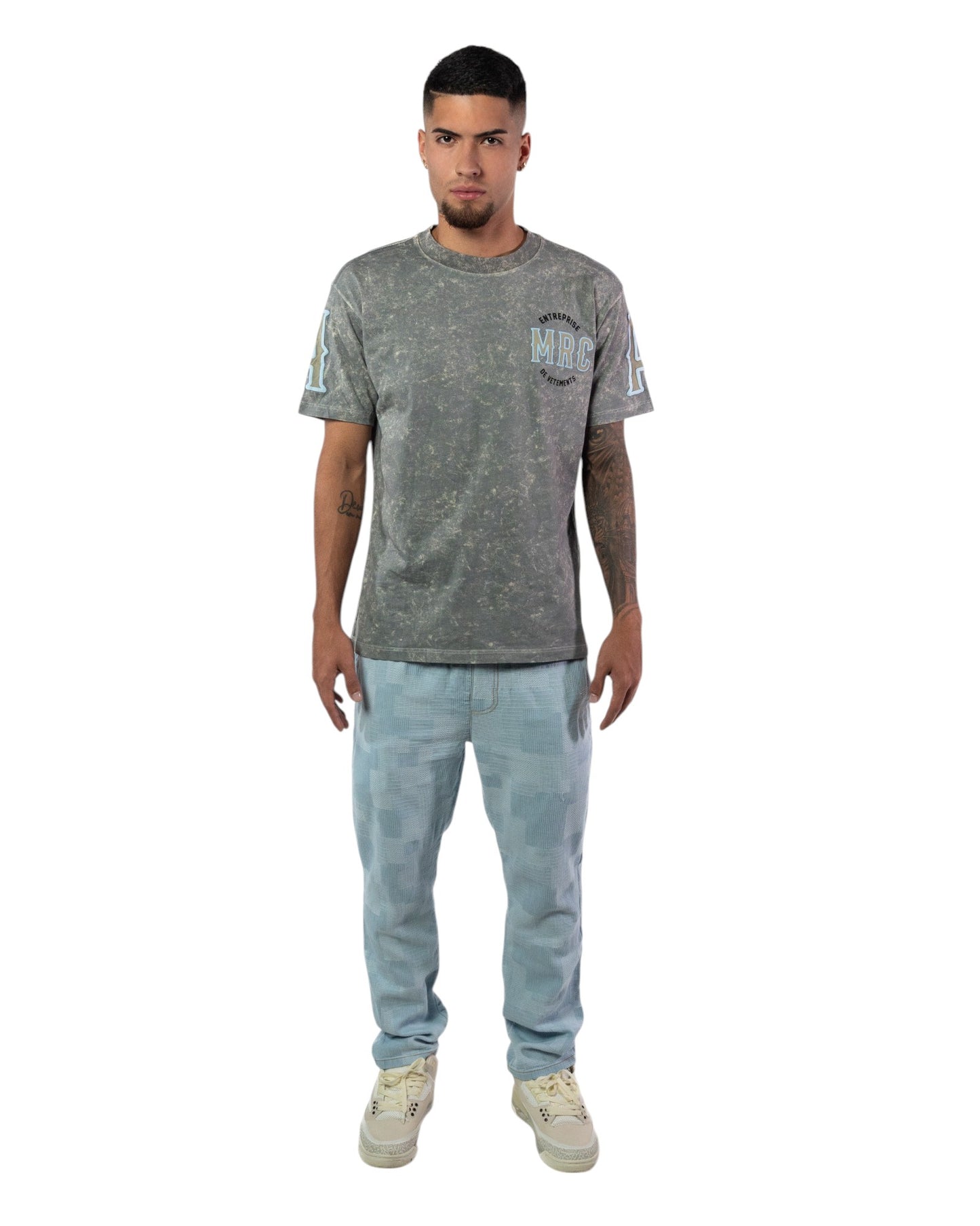 CAMISETA ACID WASH GRIS MRC