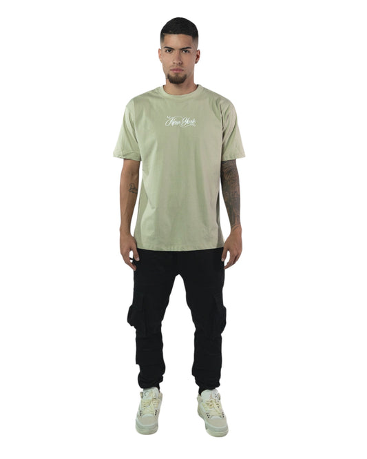 CAMISETA BÁSICA VERDE NEW YORK