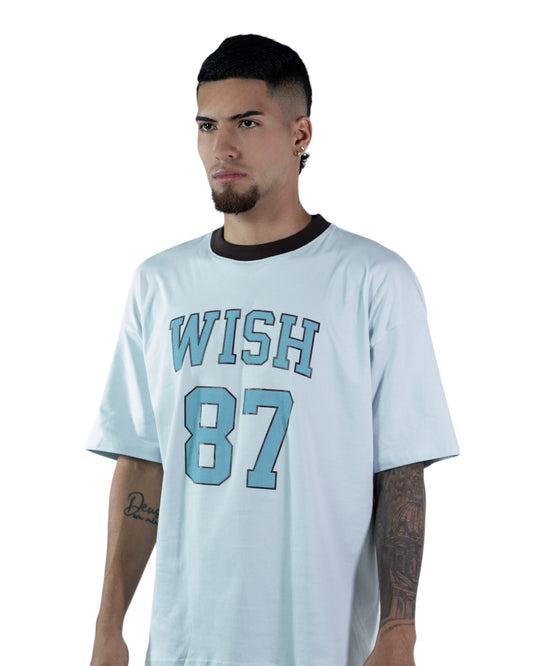 CAMISETA OVERSIZE AZUL WISH