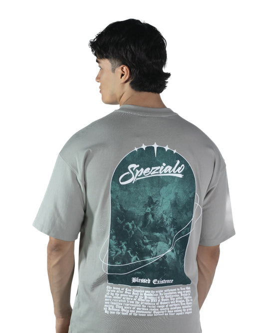 CAMISETA OVERSIZE GRIS EXISTENCE