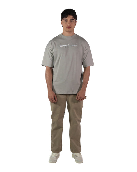 CAMISETA OVERSIZE GRIS EXISTENCE
