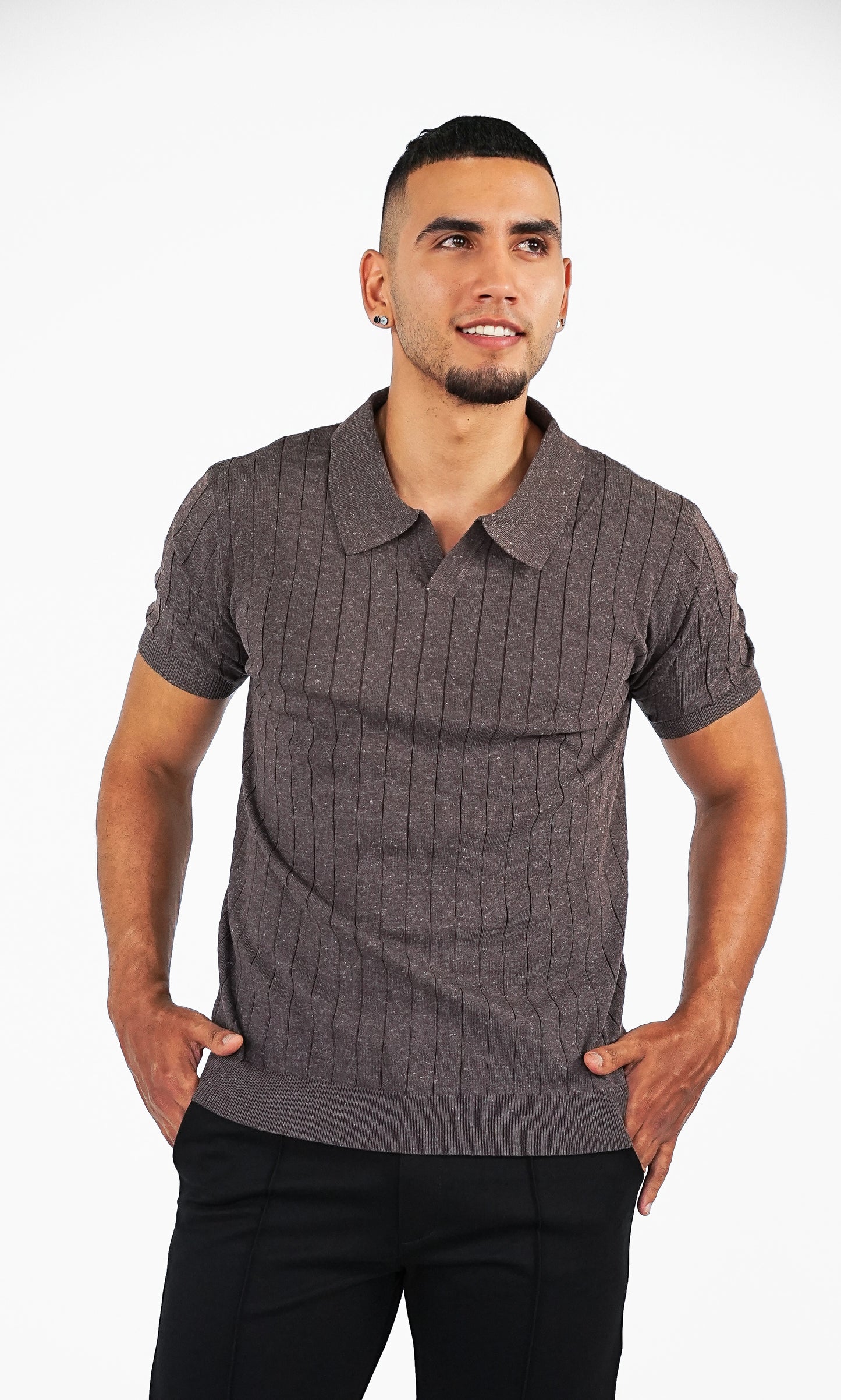 POLO SHIRT BROWM
