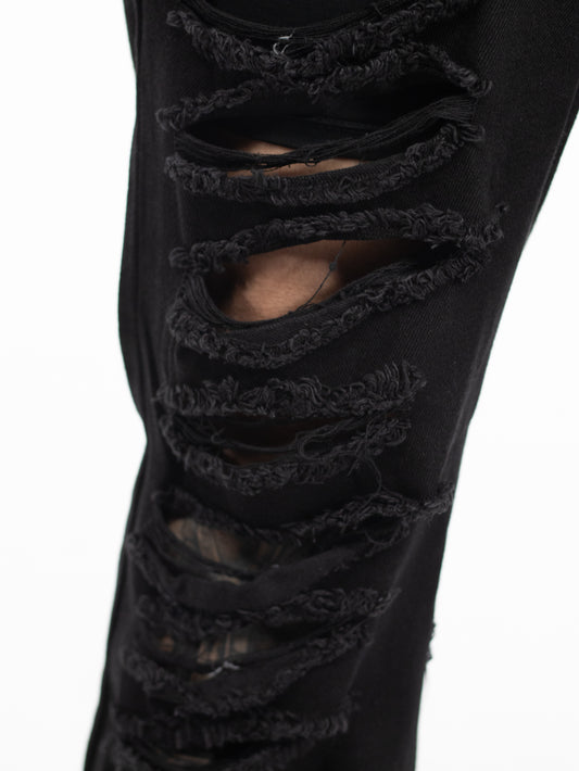 JEAN BAGGY NEGRO ROTOS