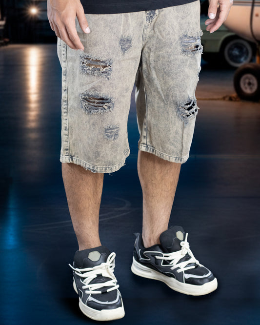 SHORT ACID WASH CAFE ROTOS