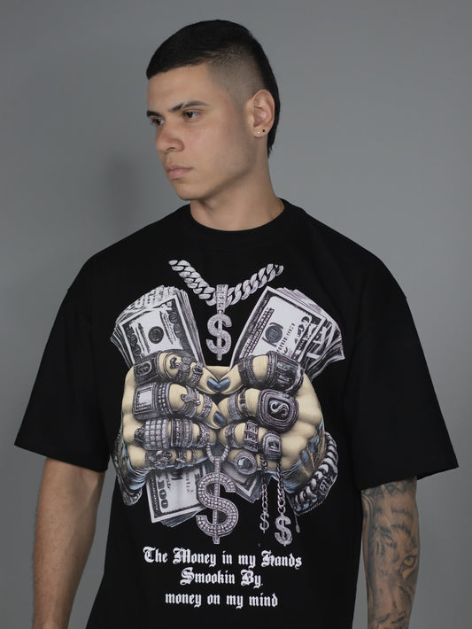 CAMISETA OVERSIZE NEGRA JOYAS