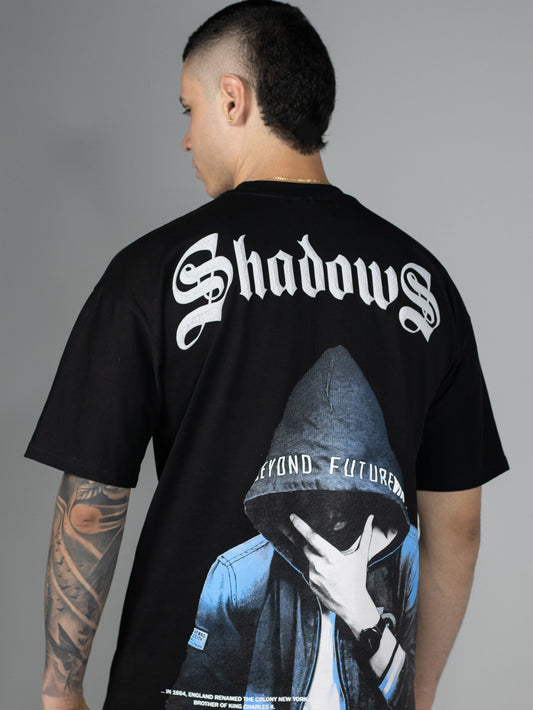 CAMISETA OVERSIZE NEGRA SHADOWS