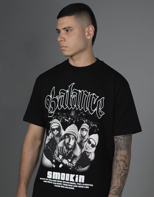 CAMISETA BASICA NEGRA BALANCE