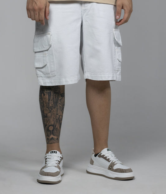 SHORT BLANCO CARGO