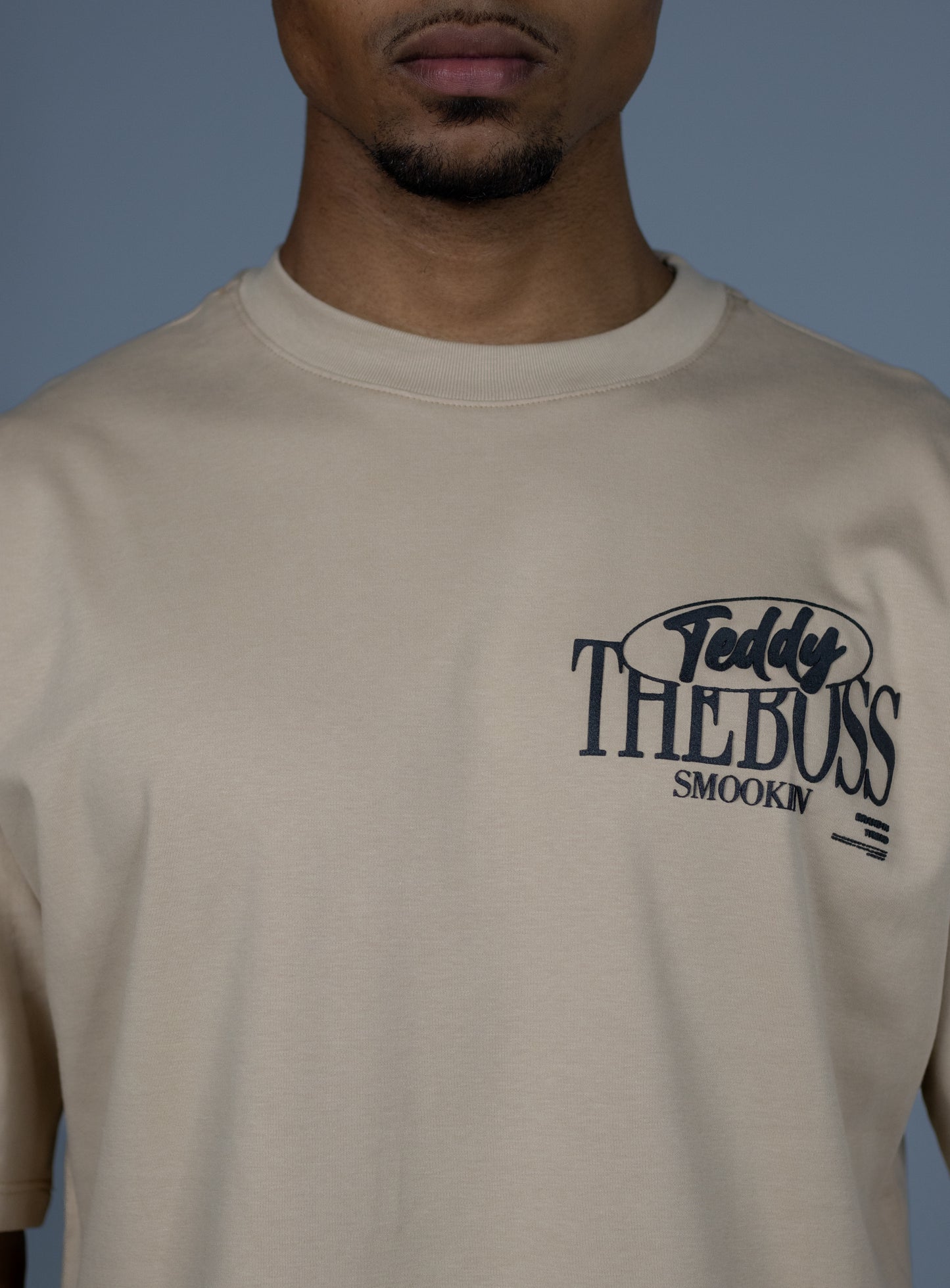 CAMISETA OVERSIZE BEIGE TEDDY THE BOSS