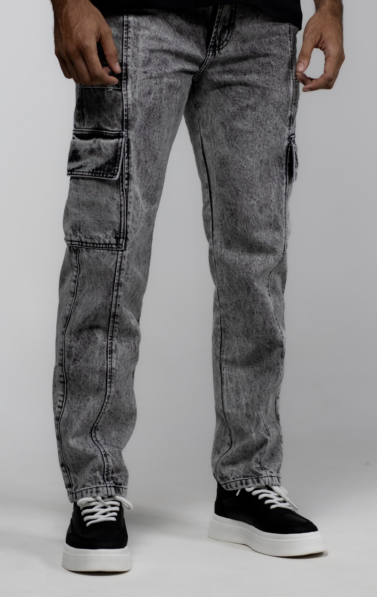 CARGO GRIS CORTE MITAD