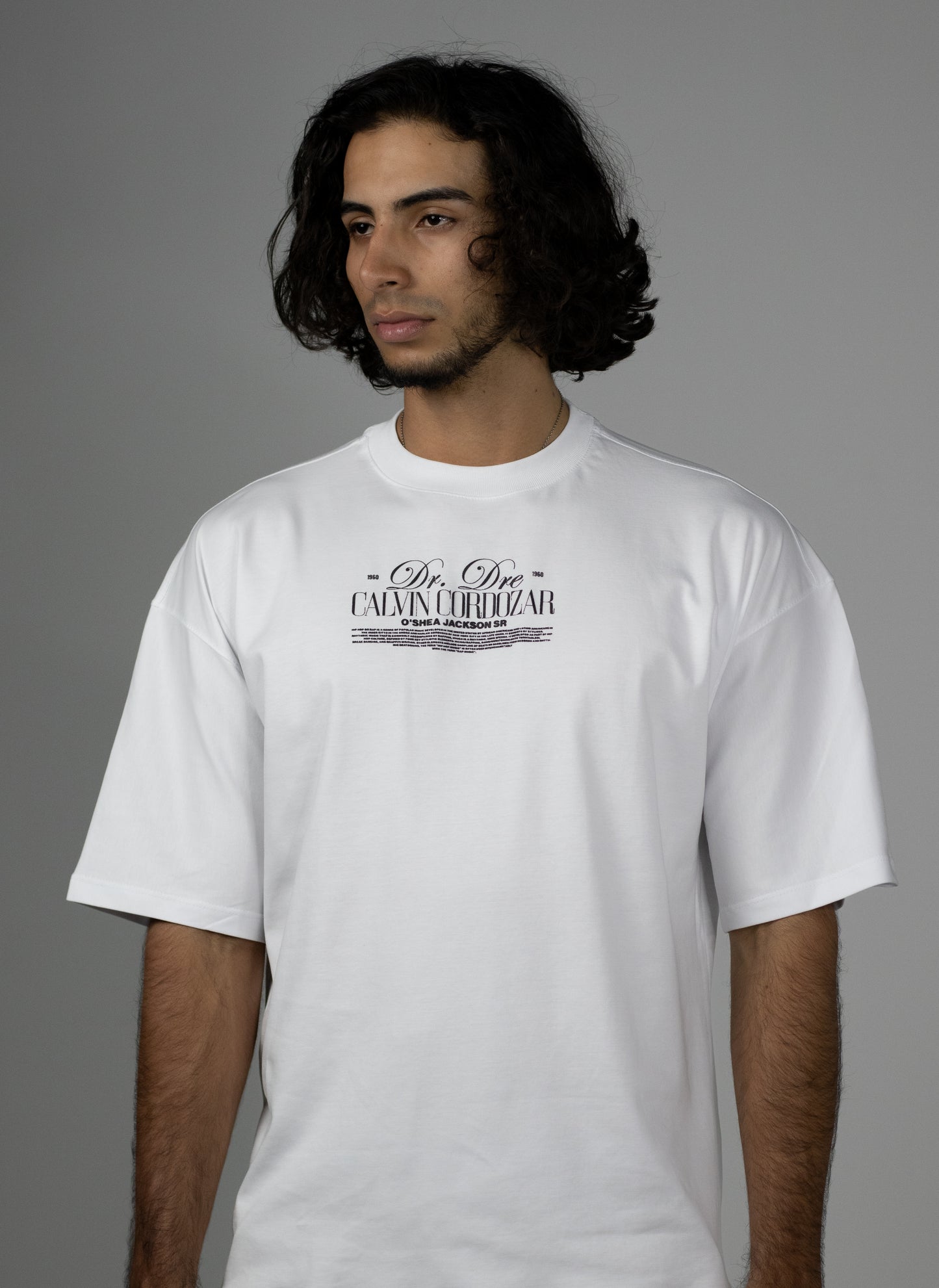 CAMISETA OVERSIZE BLANCO DR. DREE Y SNOOP DOG