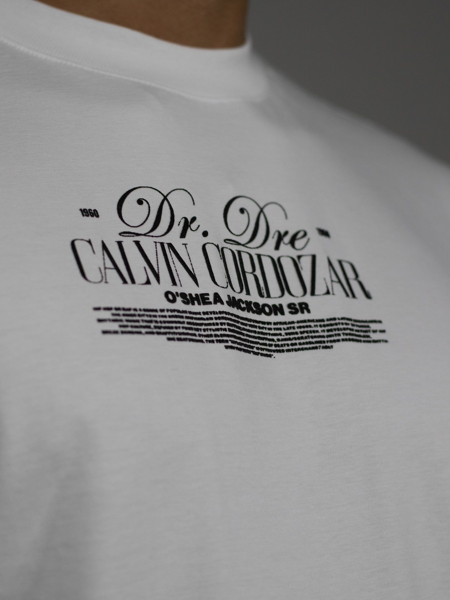 CAMISETA OVERSIZE BLANCO DR. DREE Y SNOOP DOG
