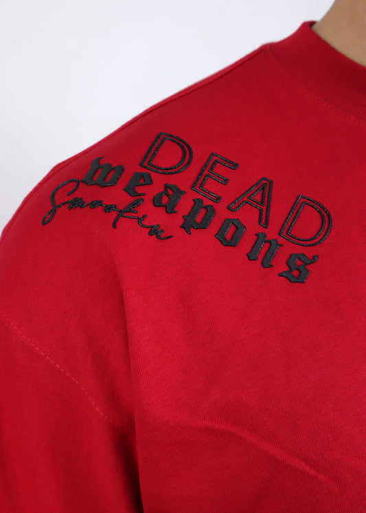Camiseta oversize Roja Dead Weapons