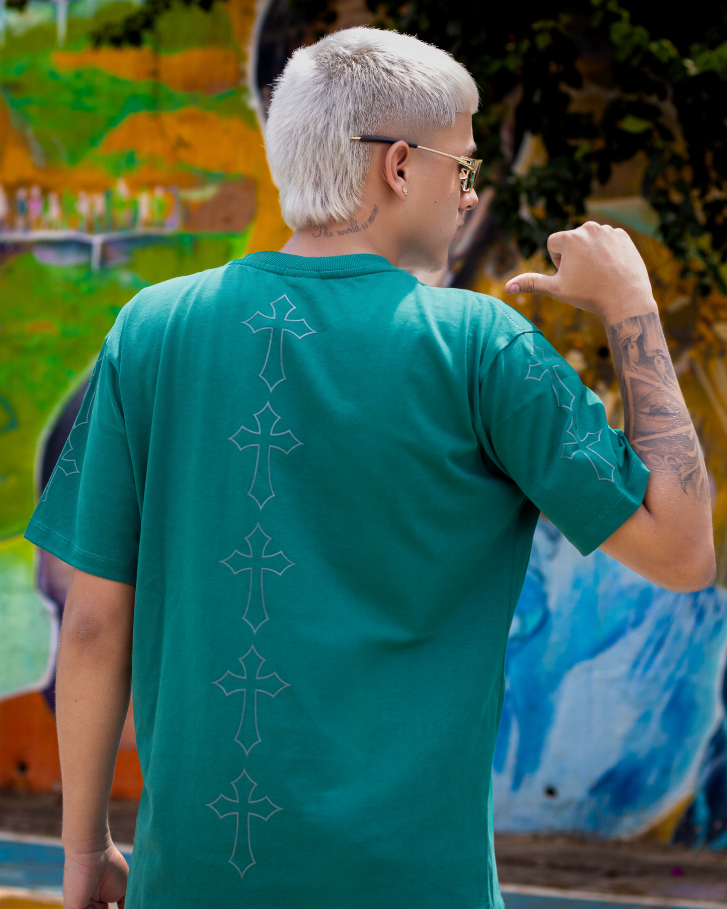 OVERSIZE VERDE CRUCES