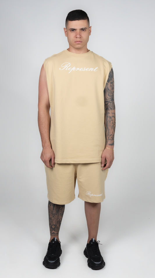 CONJUNTO PERCHADO BEIGE REPRESENT