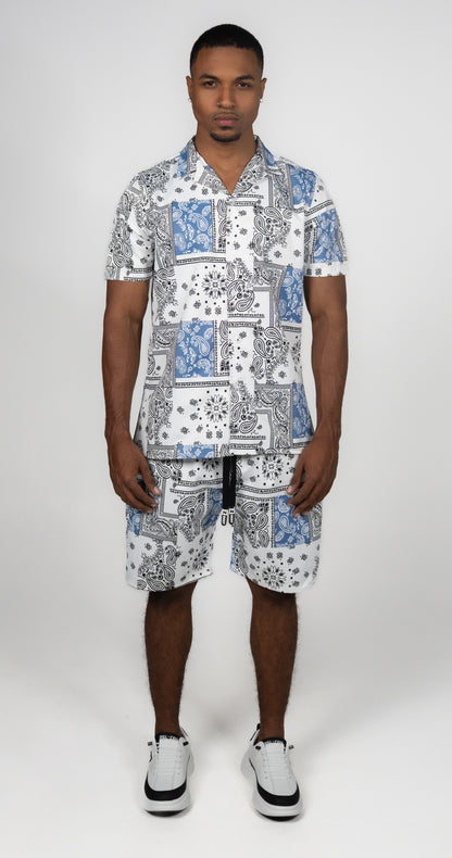 CAMISA CONJUNTO SUBLI BLANCO NEGRO