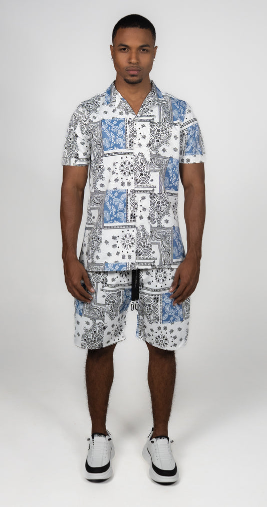 CAMISA CONJUNTO SUBLI BLANCO NEGRO