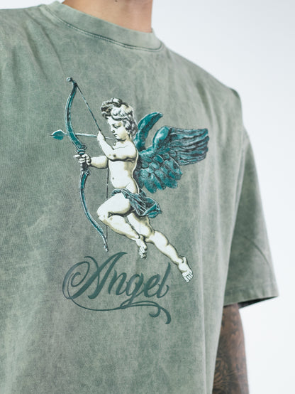 OVERSIZE ACID WASH VERDE ANGEL