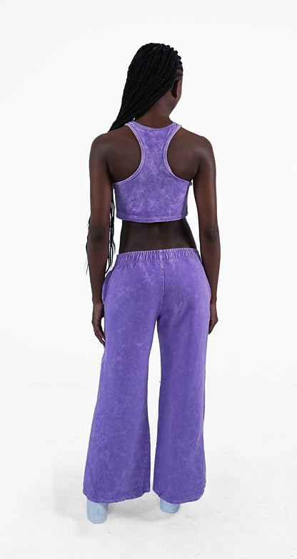 CONJUNTO CROP TOP MORADO NAE