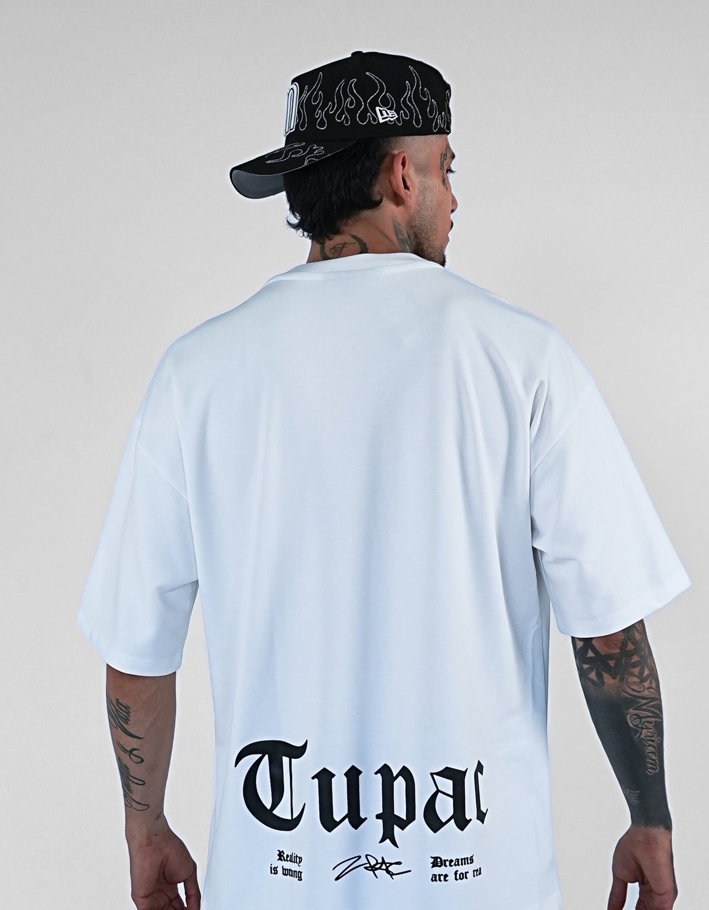 CAMISETA BLANCA OVERSIZE 2PAC CULTURE