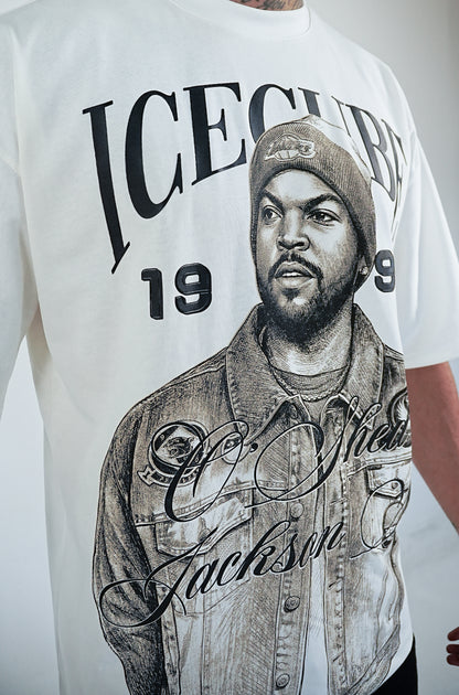 CAMISETA BLANCA OVERSIZE ICE CUBE