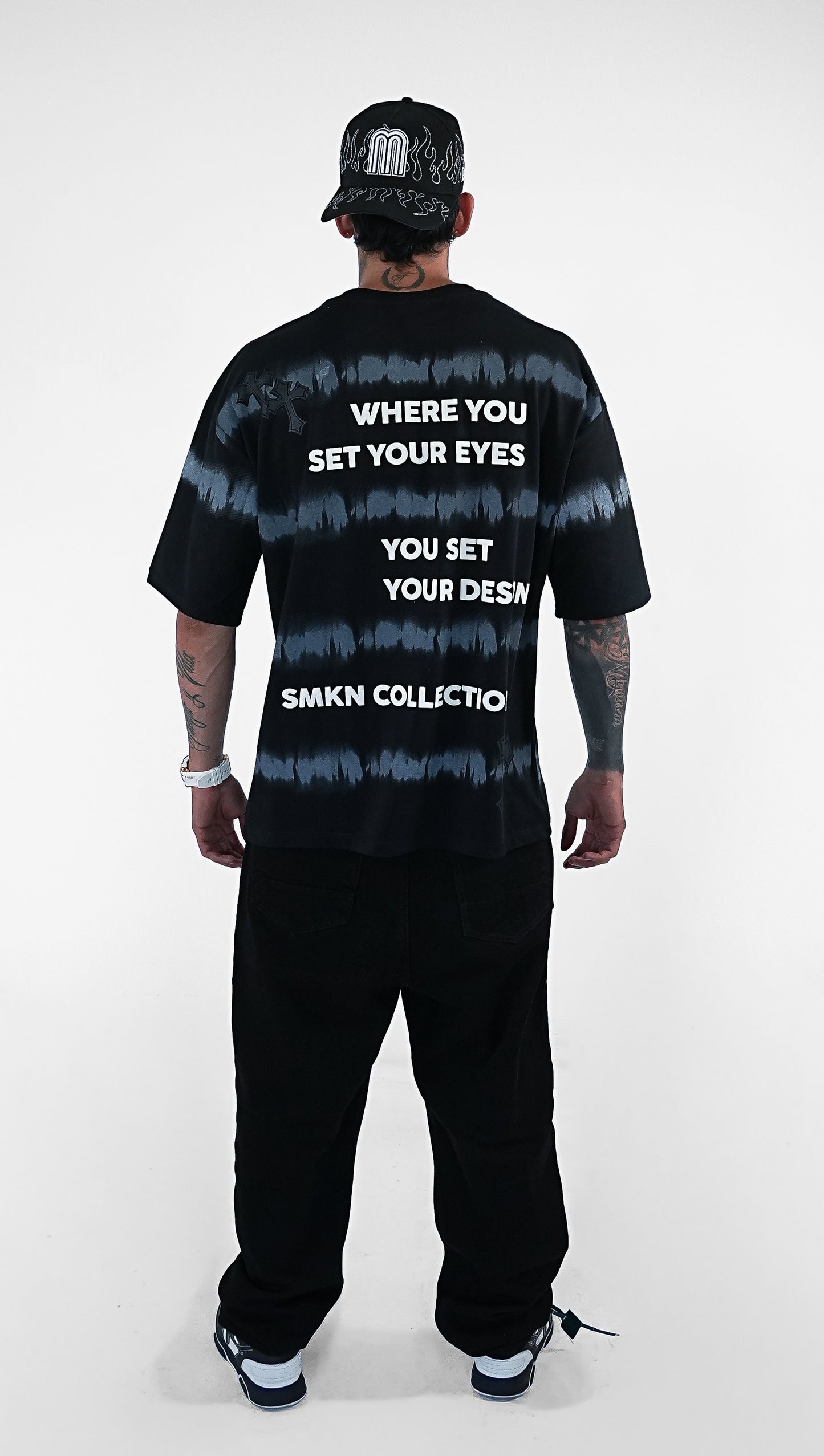 CAMISETA AZUL MARINO OVERSIZE GOD BLESS
