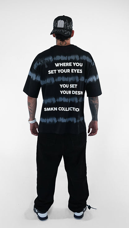 CAMISETA AZUL MARINO OVERSIZE GOD BLESS