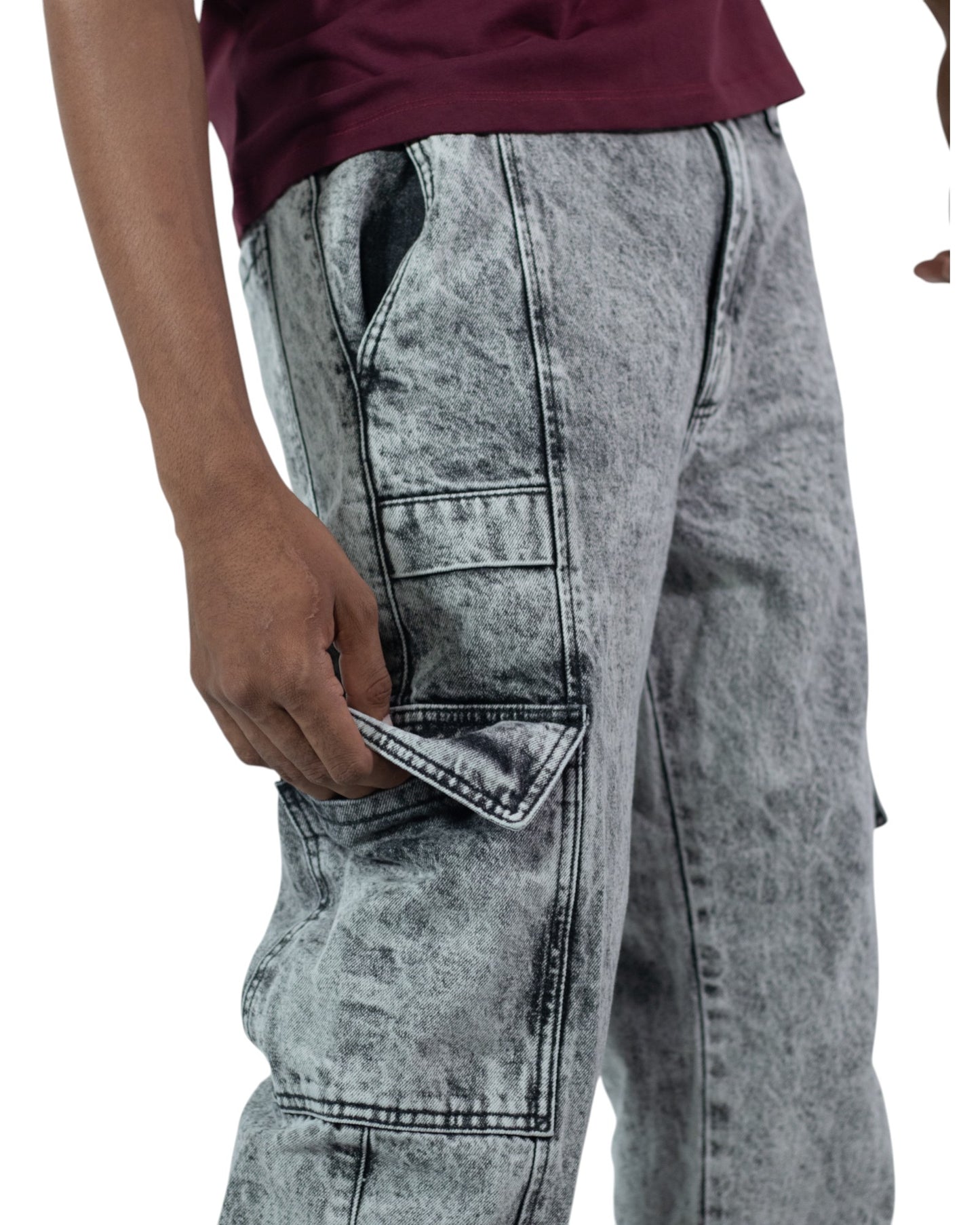 JEAN CARGO GRIS