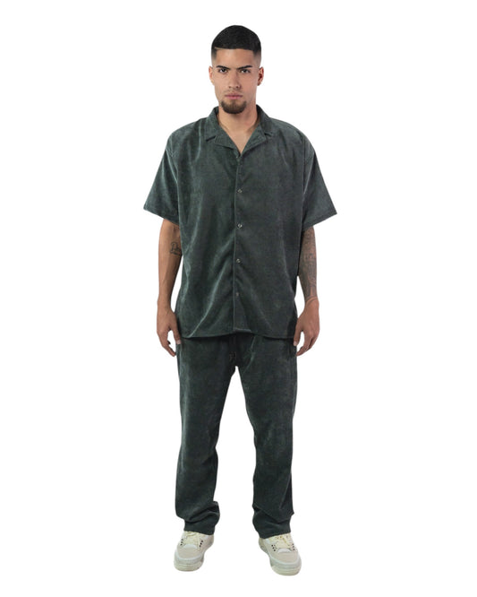CONJUNTO VERDE CAMISA PANTALON