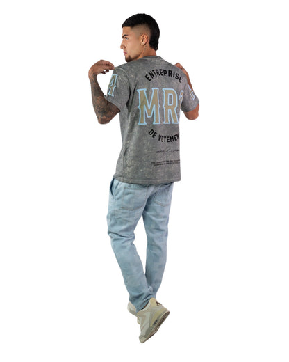 CAMISETA ACID WASH GRIS MRC