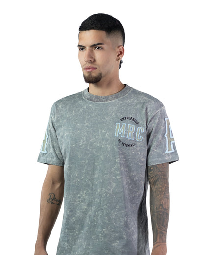 CAMISETA ACID WASH GRIS MRC