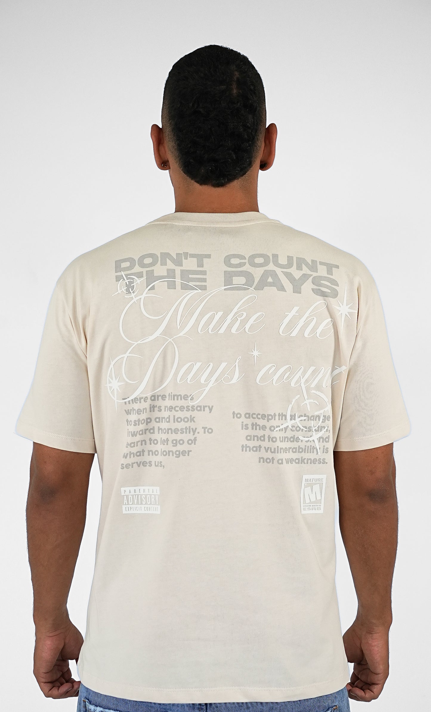 CAMISETA BEIGE DON'T COUNT