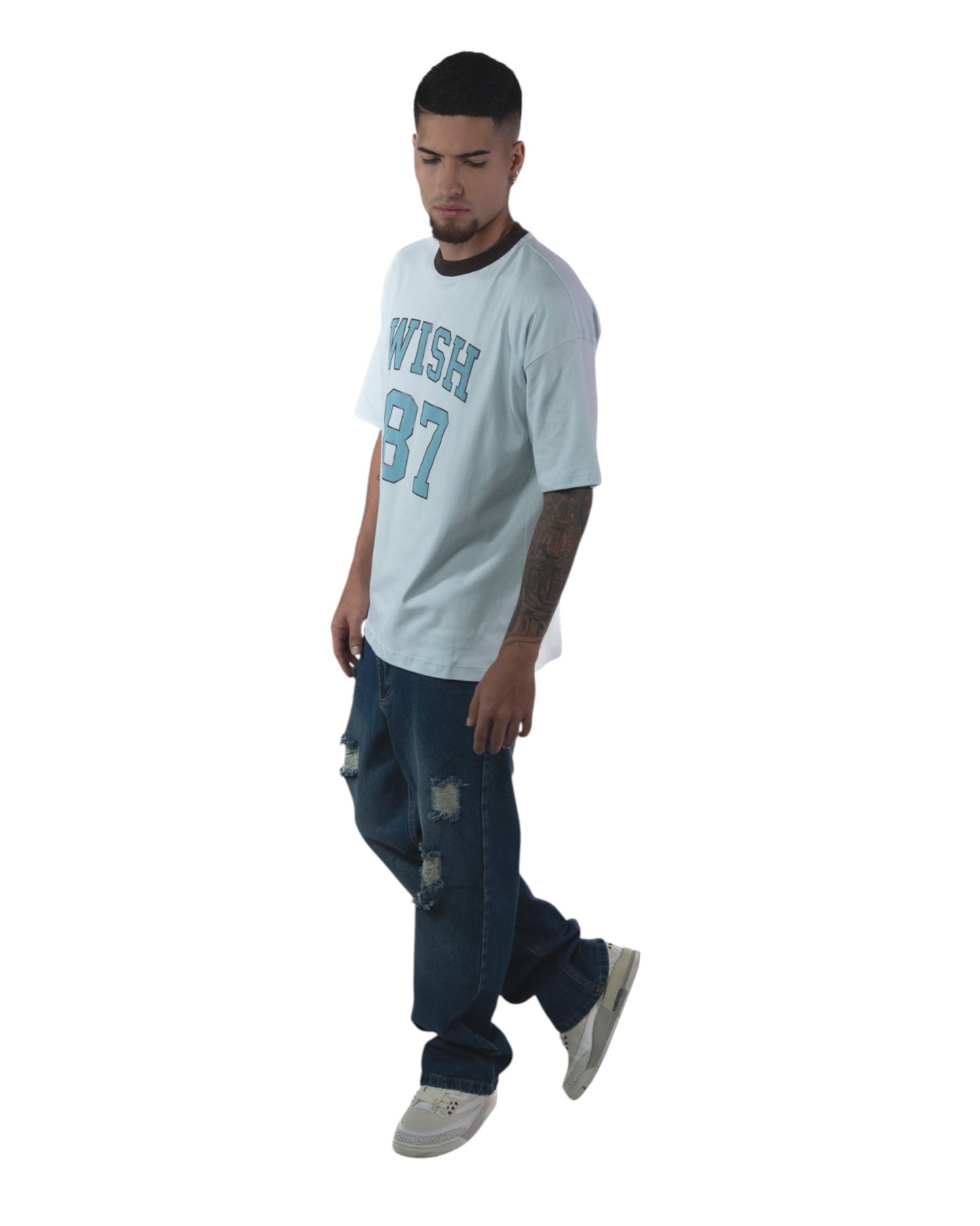 CAMISETA OVERSIZE AZUL WISH