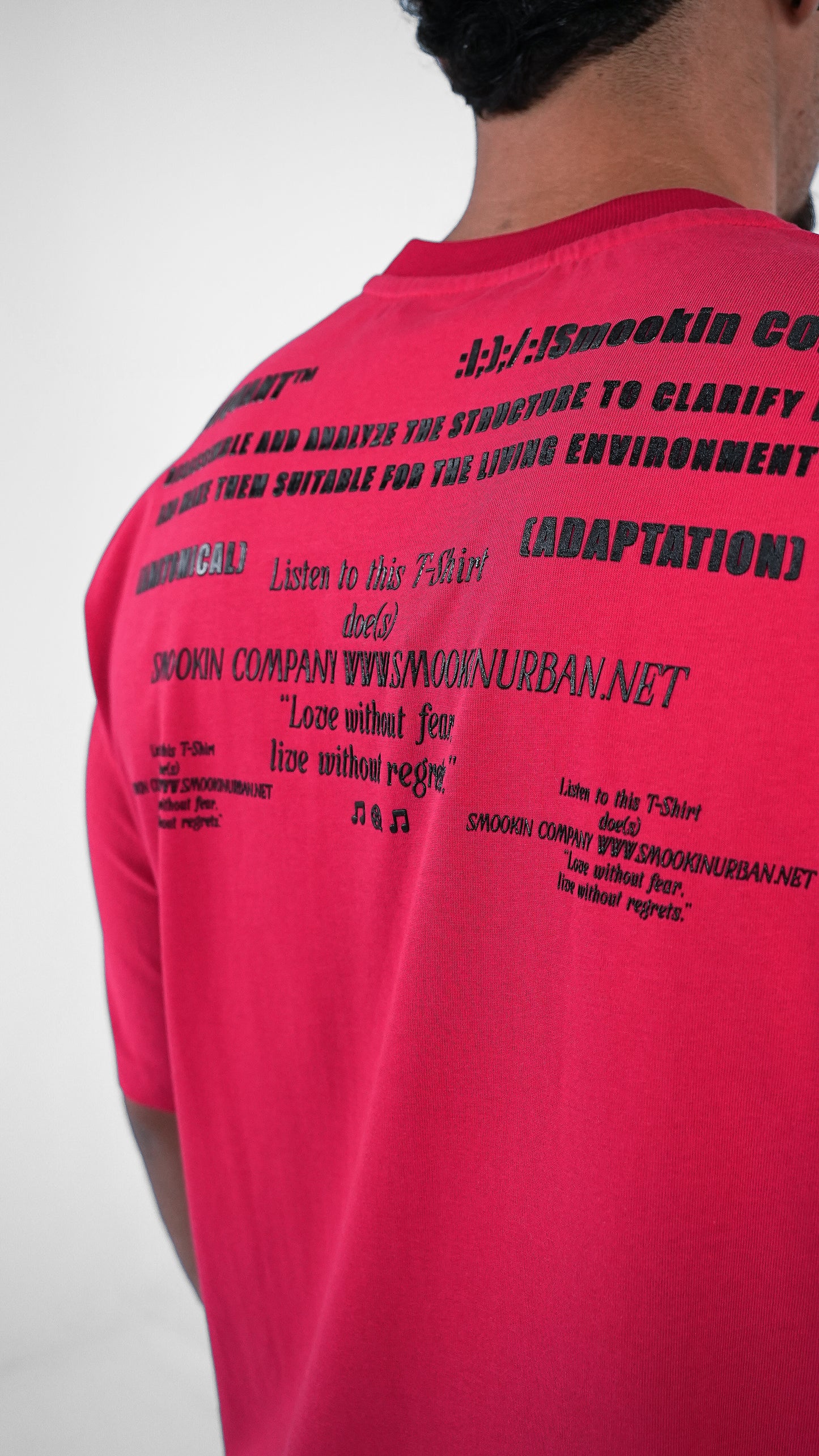 CAMISETA ROJA OVERSIZE SMKN COMPANY