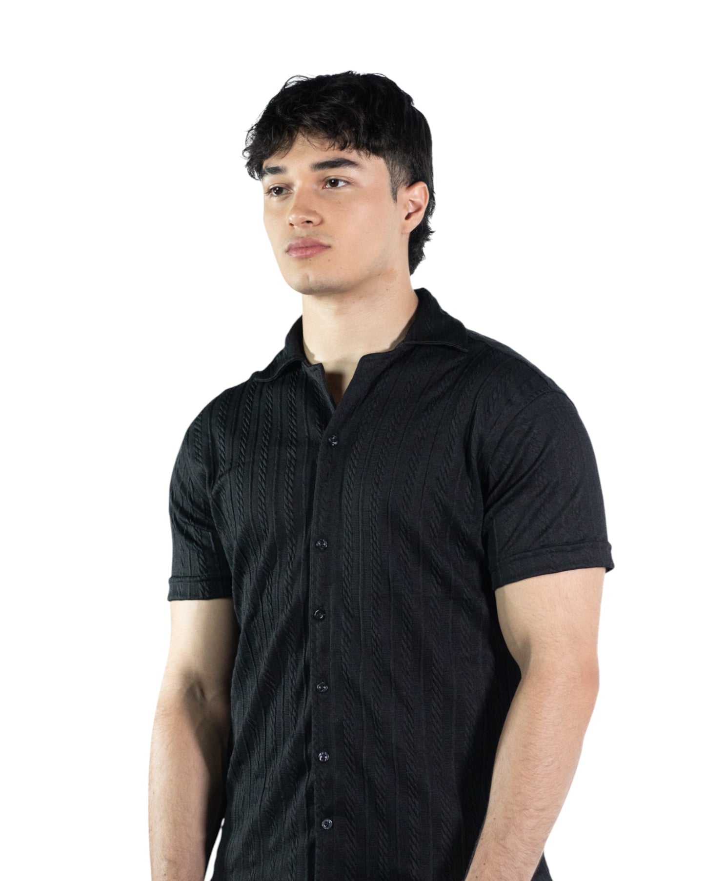 CONJUNTO SHORT NEGRO TEXTURA