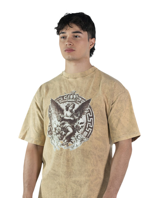 CAMISETA OVERSIZE ACID WASH ANGEL