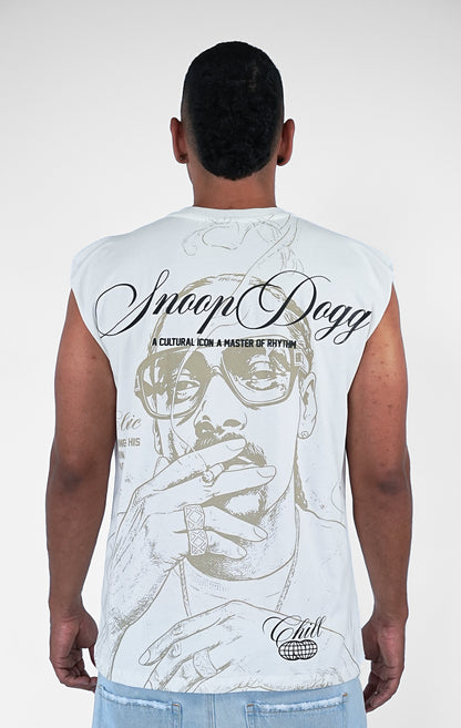 CAMISILLA BLANCA SNOOP DOGG