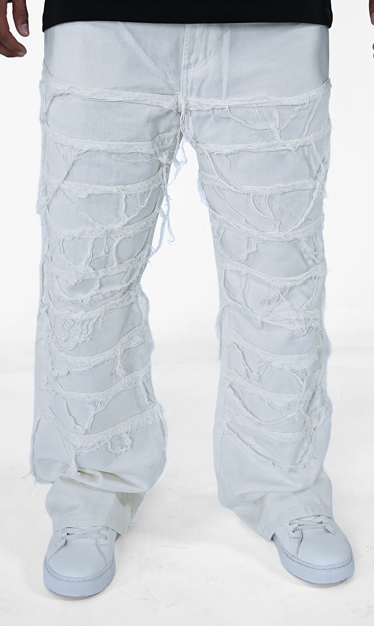 JEANS BAGGY WHITE QUALITY