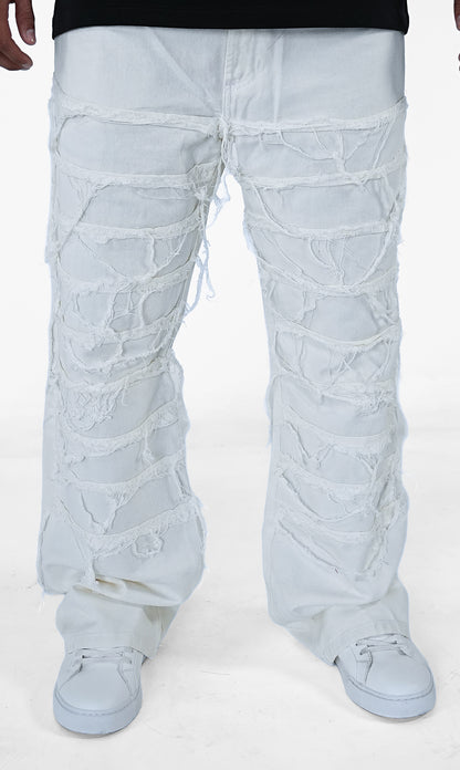 JEANS BAGGY WHITE QUALITY