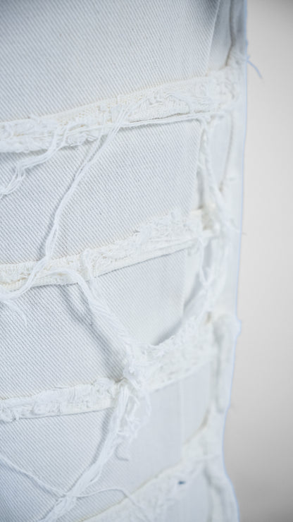 JEANS BAGGY WHITE QUALITY