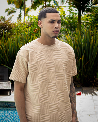 CONJUNTO HABANO TEXTURA CUADROS