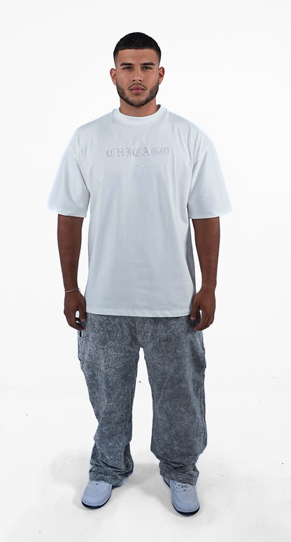CAMISETA BLANCA OVERSIZE CHICAGO